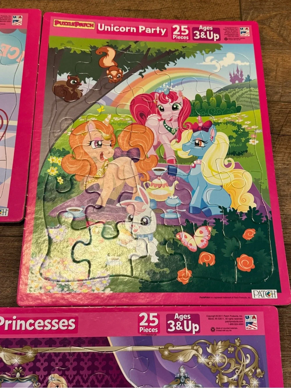 Kids Wooden Puzzle Lot Disney Pixar Melissa & Doug 6 Puzzles